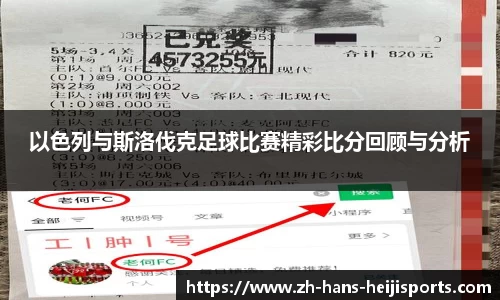 以色列与斯洛伐克足球比赛精彩比分回顾与分析